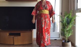 kimono japonés auténtico comprado en Japón