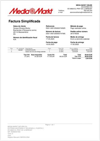 Hoverboard GYROOR sin un solo uso, infantil.