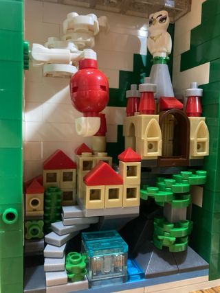 Adorno Navidad tipo LEGO Libro Mágico