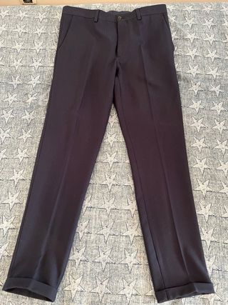 Pantalón de traje Zara azul marino