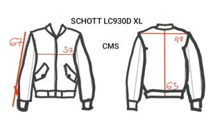 Chaqueta Schott Negra con Cuello