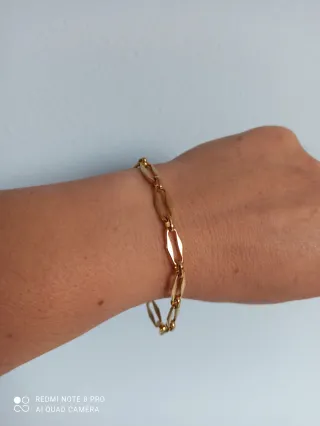Pulsera de acero dorada