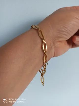 Pulsera de acero dorada