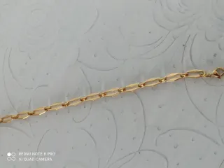 Pulsera de acero dorada
