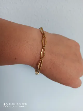 Pulsera de acero dorada