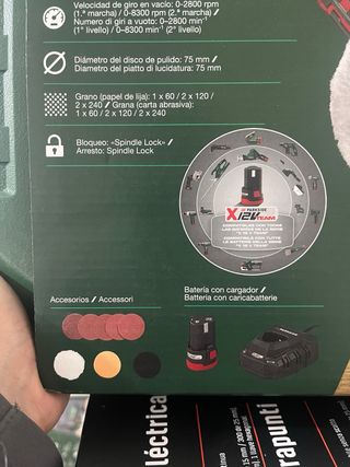 Parkside 12V Pulidora Recargable