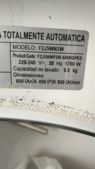 Motor y piezas de  Lavadora LG 6.5k