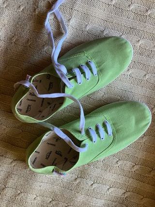 Zapatillas Victoria Verde Lima Talla 41