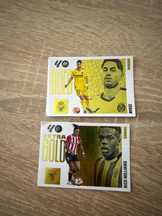 Cromos ExtraGold Nico Williams y Ayoze