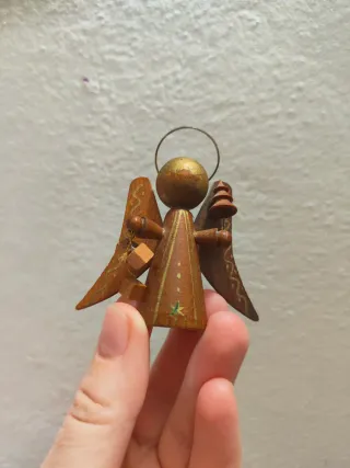 Kokeshi bambola Angelo in legno vintage bambola