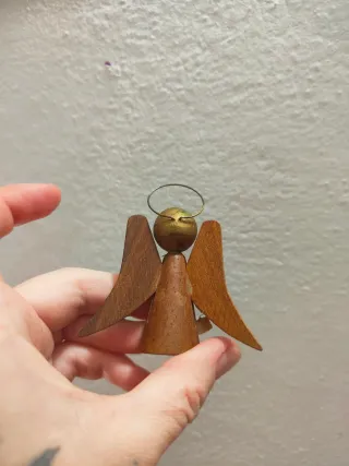 Kokeshi bambola Angelo in legno vintage bambola