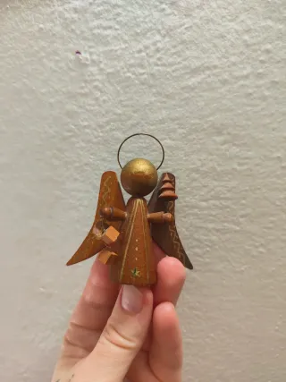 Kokeshi bambola Angelo in legno vintage bambola