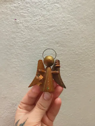 Kokeshi bambola Angelo in legno vintage bambola