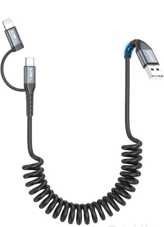 Cavo USB C Lightning a USB A Spirale