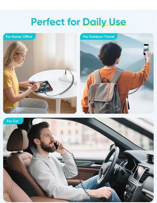 Cavo USB C Lightning a USB A Spirale