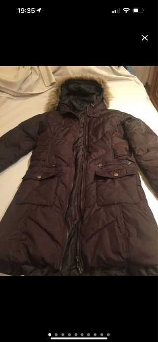 Plumífero marrón talla M