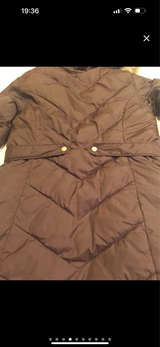 Plumífero marrón talla M