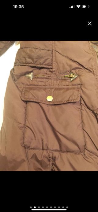 Plumífero marrón talla M