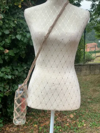 Porta botellas macramé