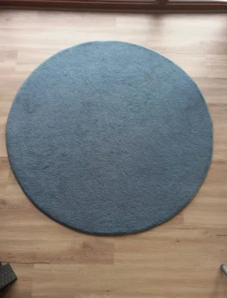 Tapete redondo azul