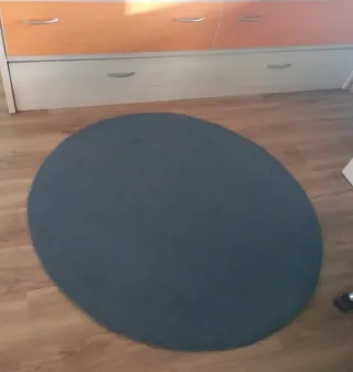 Tapete redondo azul