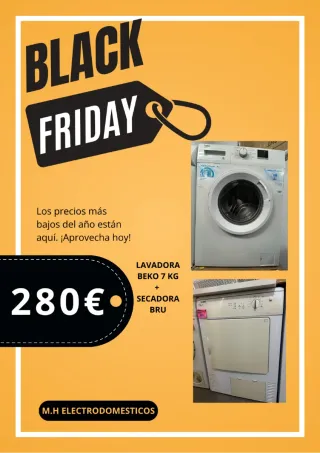 Lavadora + Secadora Beko 7kg Bru