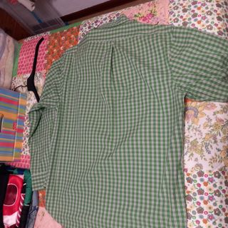 Camisa de cuadros verde Talla XL