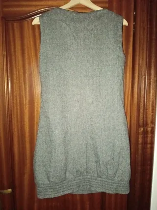 Vestido gris mujer