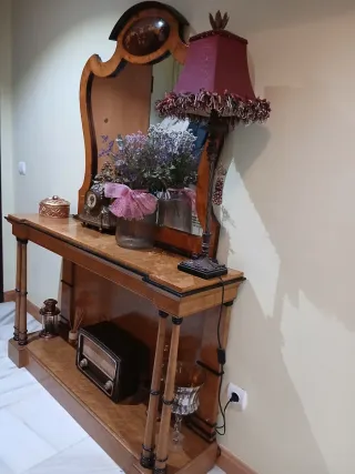 Consola recibidor espejo antigüedad