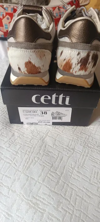 Zapatillas Cetti Mujer Beige a estrenar