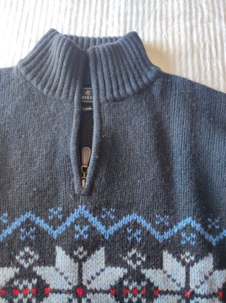 Jersey de invierno estilo nórdico + bufanda a jueg