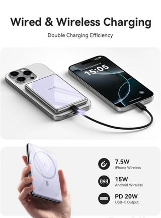 KUULAA Power Bank Wireless Magnetico