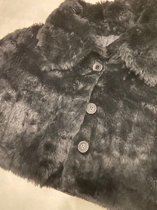 Abrigo pelo negro talla M/L
