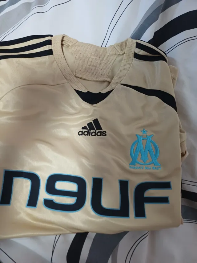 Camiseta Olympique Marsella Adidas Dorada 2007