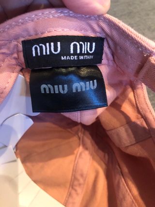 Gorra Miu Miu Rosa