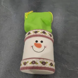 Sacchetto porta bottiglia natalizio