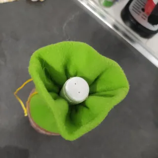 Sacchetto porta bottiglia natalizio