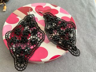 Pendientes largos madera y metal