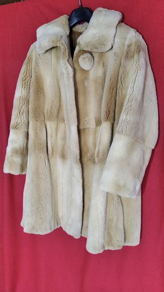 Abrigo Chaquetón Piel Groenlandia Mujer Beige