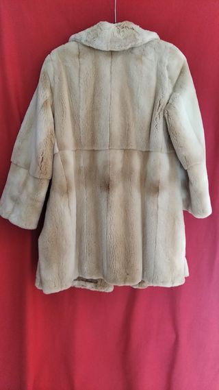 Abrigo Chaquetón Piel Groenlandia Mujer Beige