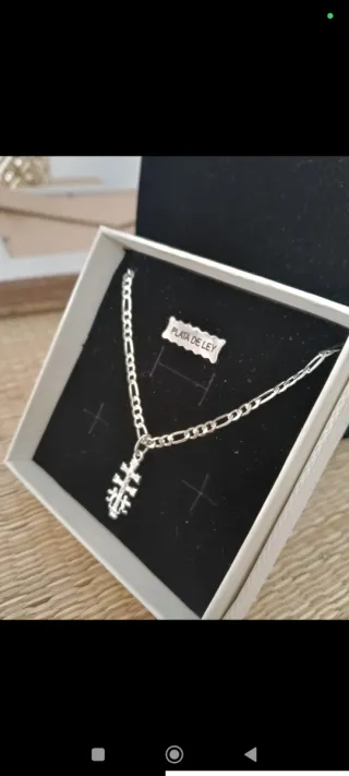 Cadena Cruz Caravaca Plata