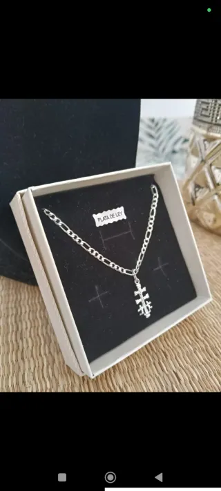 Cadena Cruz Caravaca Plata