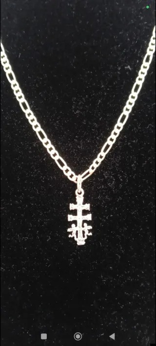 Cadena Cruz Caravaca Plata