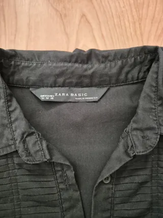 Camisa Zara Negra Mujer