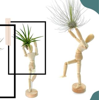 3 Maniquíes Articulados Madera 20cm