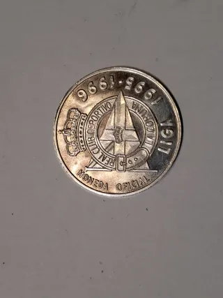 Moneda Plata Deportivo La Coruña 1995-1996