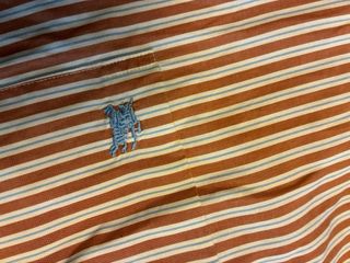 Camisa Burberry Rayas Marrón y Blanca