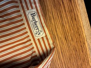 Camisa Burberry Rayas Marrón y Blanca