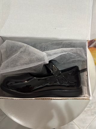 Zapatos niña  negros talla 31 medida pie 19,6