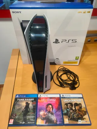 Consola PS5 con Lector + 3 Juegos compatibles